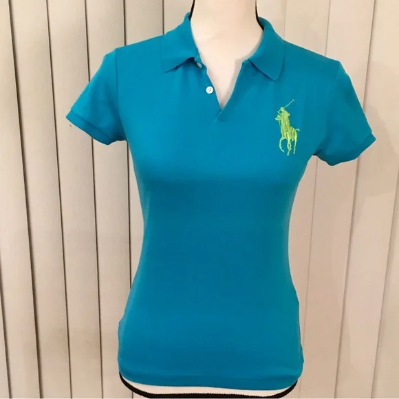 Ralph Lauren polo blue short sleeve blouse - Picture 5 of 9